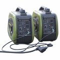 Olympian Athlete 4400W Dual Fuel Portable Inverter Generator Kit with 30A Parallel Cable, Green OL3333117